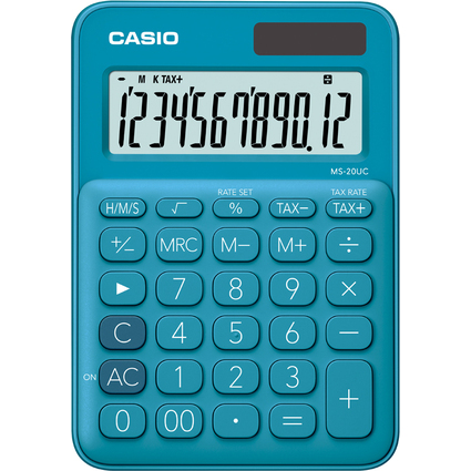 CASIO Tischrechner MS-20UC-BU, blau