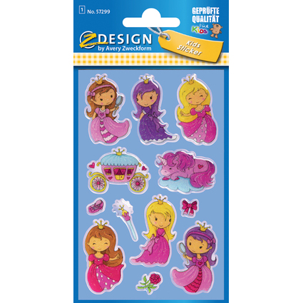 AVERY Zweckform ZDesign KIDS Glossy-Sticker "Prinzessin"