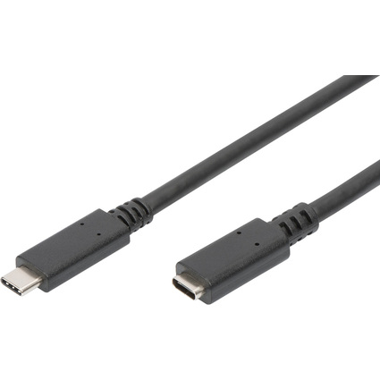 DIGITUS USB 3.1 Verlngerungskabel, schwarz, 0,7 m