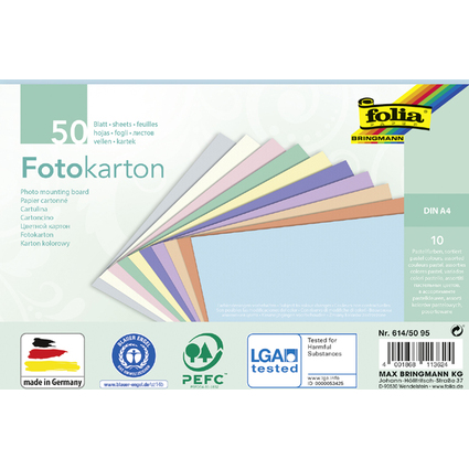 folia Fotokarton PASTELL, DIN A4, 300 g/qm