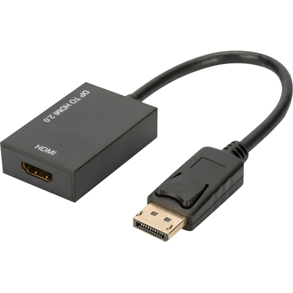 DIGITUS DisplayPort 1.2 Adapter, DP - HDMI-A, 0,2 m
