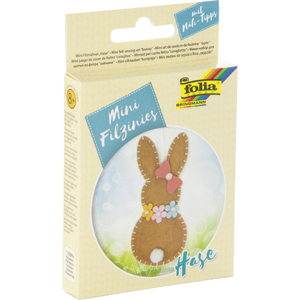 folia Mini Filz-Nhset "Filzinies", 15-teilig, Hase