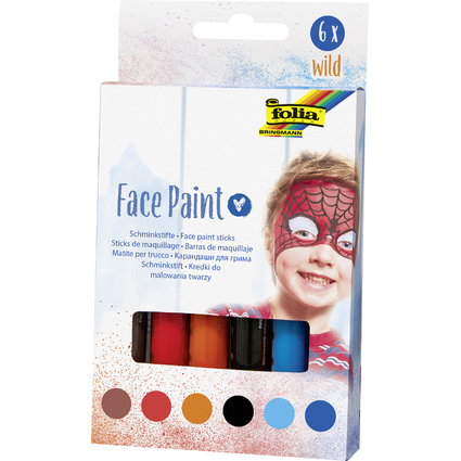 folia Schminkstifte Face Paint Set WILD