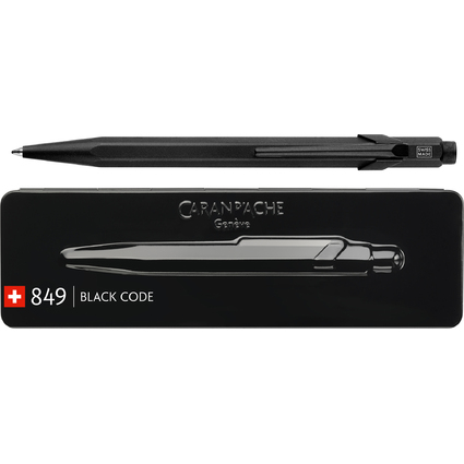 CARAN D'ACHE Druckkugelschreiber 849 BLACK CODE, schwarz