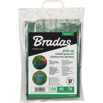 Bradas Gartensack PICK-UP, faltbar, 120 Liter, grn