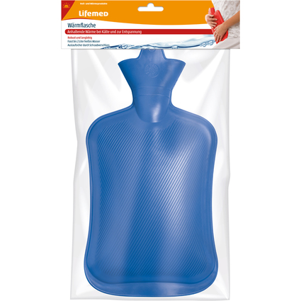 Lifemed Wrmflasche, Fassungsvermgen: 2 l, blau