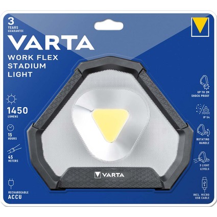 VARTA Akku-Arbeitsleuchte "Work Flex Stadium Light"