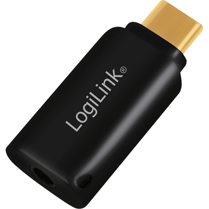 LogiLink USB-C - Audio-Adapter, schwarz