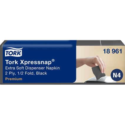 TORK Xpressnap Spender-Servietten,  213 x 165 mm, schwarz