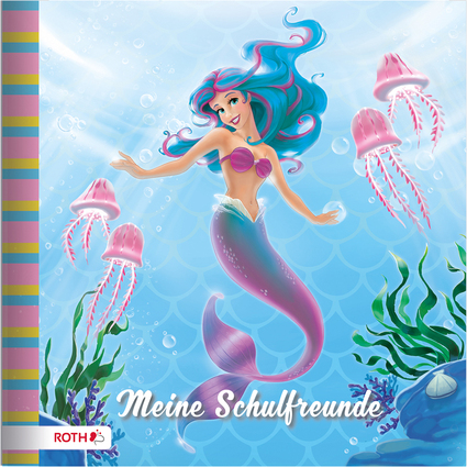 ROTH Freundebuch "Meerjungfrau", 165 x 165 mm, 64 Seiten