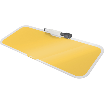 LEITZ Glas-Memoboard Cosy fr den Schreibtisch, gelb