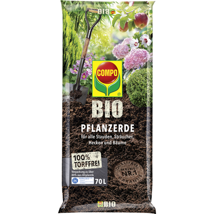 COMPO BIO Pflanzerde torffrei, 70 Liter