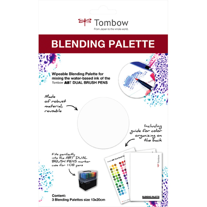 Tombow Blending Farbmisch-Palette fr Doppelfasermaler ABT