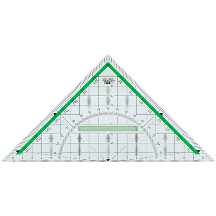 M+R Geometriedreieck "Green Line", Hypotenuse: 230 mm