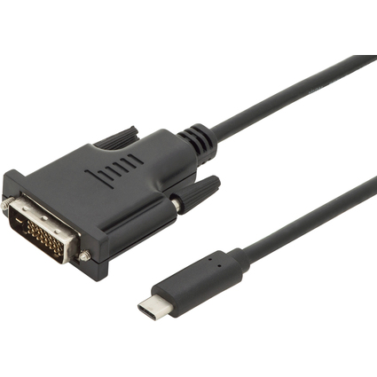 DIGITUS USB Type-C Adapterkabel, Type-C - DVI, 2,0 m