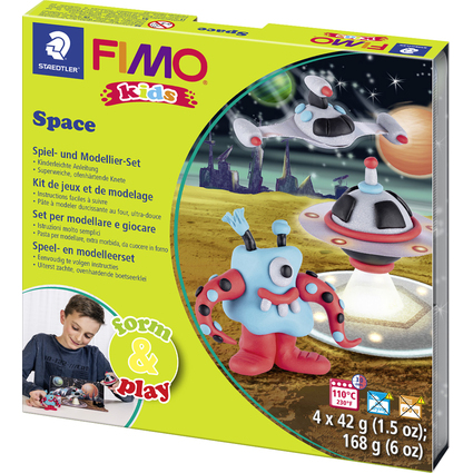 FIMO kids Modellier-Set Form & Play "Space Monster", Level 2