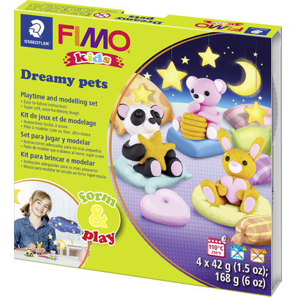 FIMO kids Modellier-Set Form & Play "Dreamy pets"