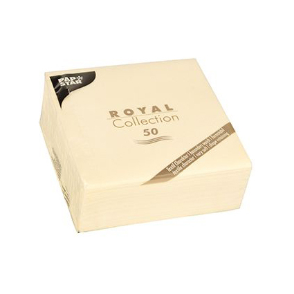 PAPSTAR Cocktail-Servietten "ROYAL Collection", creme