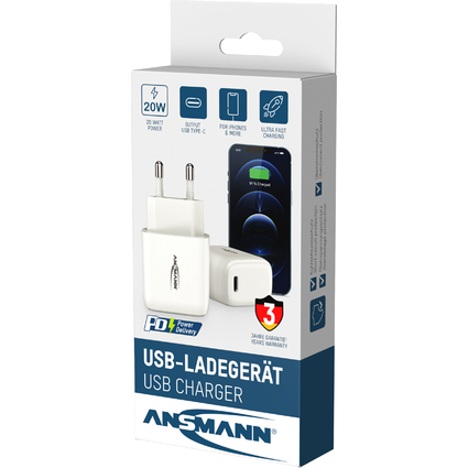 ANSMANN USB-Ladegert Home Charger HC120PD, USB-C Kupplung