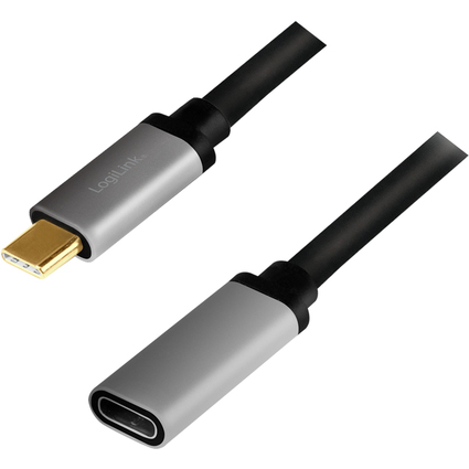 LogiLink USB 3.2 Verlngerungskabel, schwarz/grau, 0,5 m