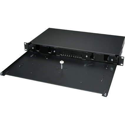 LogiLink 19" LWL Spleibox, Leergehuse, ausziehbar, schwarz