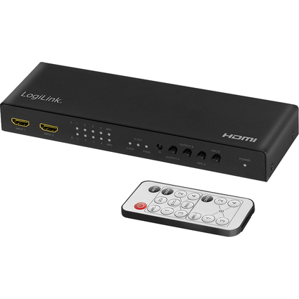 LogiLink 4K/60Hz HDMI Matrix Switch (4x2), Downscaler