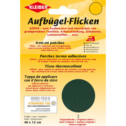 KLEIBER Kper-Aufbgel-Flicken, 400 x 120 mm, grn