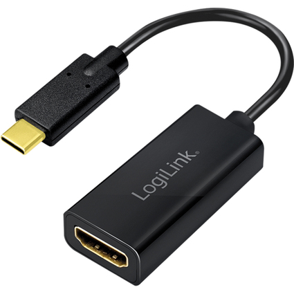 LogiLink USB 3.2 Grafikadapter, USB-C - HDMI-A, schwarz