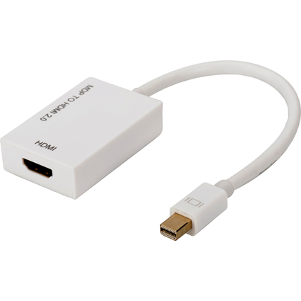 DIGITUS Aktiver Mini DisplayPort Adapter, mdP - HDMI, wei