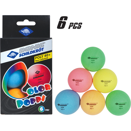 DONIC SCHILDKRT Tischtennisball "Color Popps", sortiert