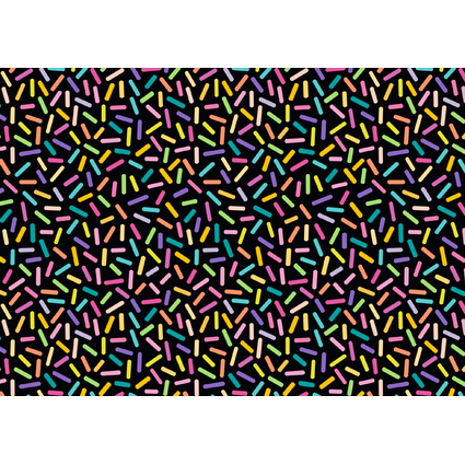 SUSY CARD Geschenkpapier "Sprinkles black", auf Rolle