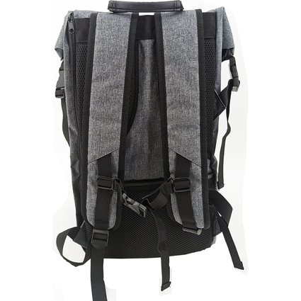 LiGHTPAK Notebook-Rucksack, 600D Polyester, grau