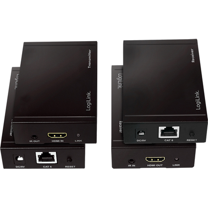 LogiLink 4K HDMI Extender Set ber LAN, HDCP/IR, 50 m