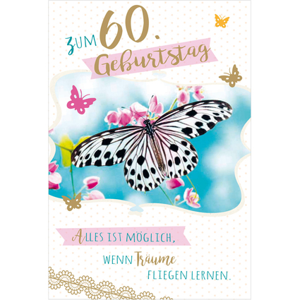 SUSY CARD Geburtstagskarte - 60. Geburtstag "Falter"