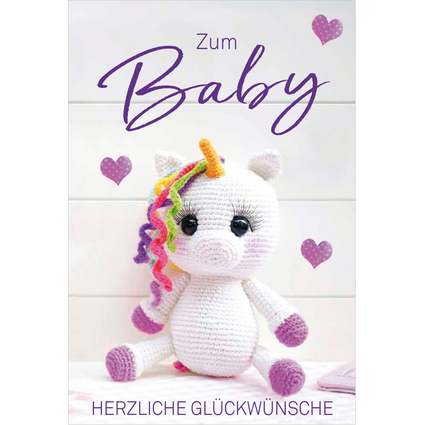 SUSY CARD Geburtskarte "Einhornplsch"