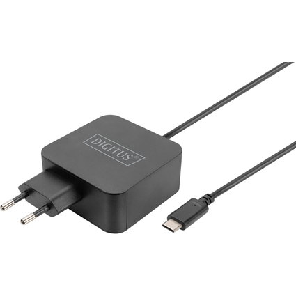 DIGITUS Notebook-Ladegert USB-C, 65 Watt, schwarz