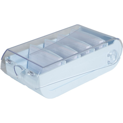 EXACOMPTA Lernkartei BunnyBox, A8, pastellblau