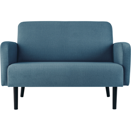 PAPERFLOW 2-Sitzer Sofa LISBOA, Stoffbezug, blau