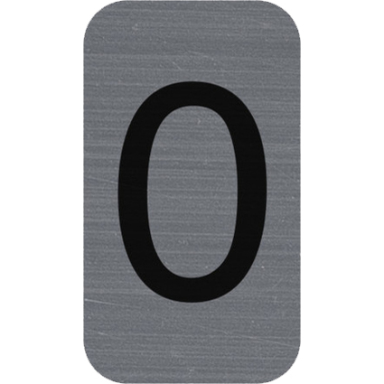 EXACOMPTA Selbstklebeschild Zahl "0", 25 x 44 mm