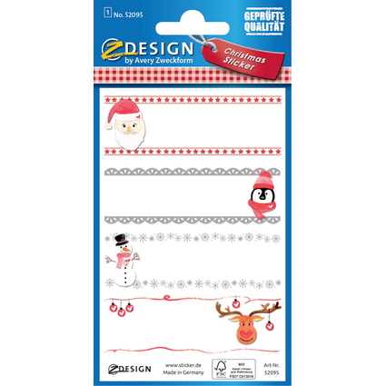 AVERY Zweckform ZDesign Weihnachts-Geschenkesticker "Namen"