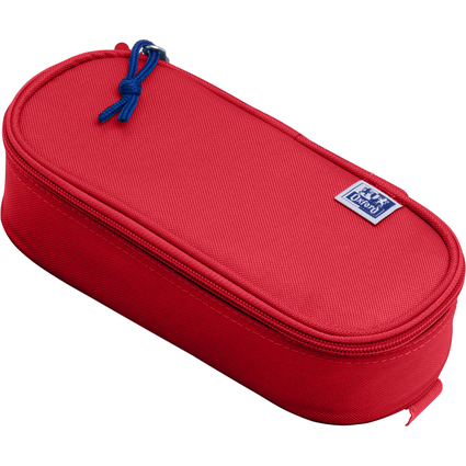 Oxford Schlamper-Etui, Polyester, oval, rot
