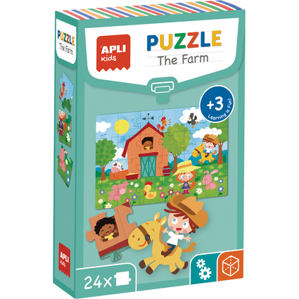 APLI kids Lernpuzzle "The Farm", 24 Teile