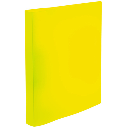 HERMA Ringbuch, DIN A4, 2-Ring, neon-gelb