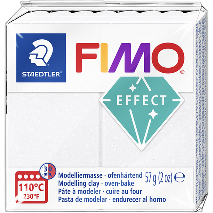 FIMO EFFECT GALAXY Modelliermasse, wei, 57 g