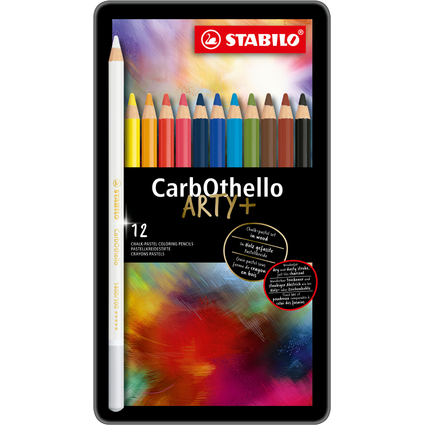 STABILO Pastellkreidestift CarbOthello ARTY+, 12er Etui