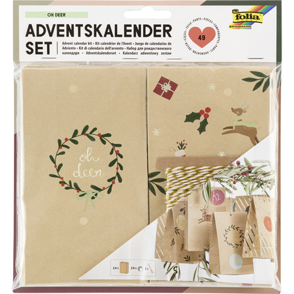 folia Adventskalender 24 Adventsttchen OH DEER