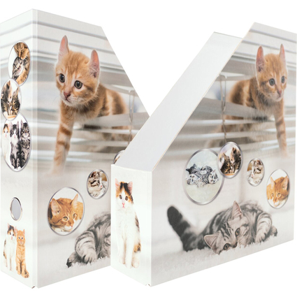 HERMA Stehsammler "Katzen", DIN A4, Karton, (B)85 mm