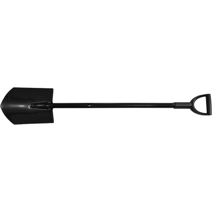 BRDER MANNESMANN Metall-Spaten, Lnge: 1.180 mm, schwarz