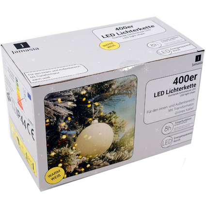 Jamasia LED-Lichterkette, grn, 400 Lichter, IP 44