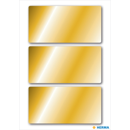 HERMA Weihnachts-Sticker, eckig, 34 x 67 mm, gold